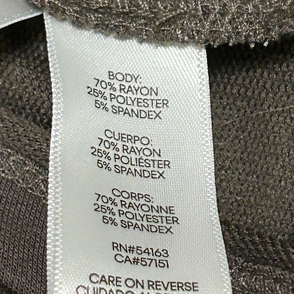Calvin Klein Women's Hoodie Sweatshirt Short Sleeve Olive Green Pullover M‎